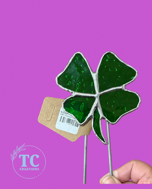 4 Leaf Clover Plant Stake